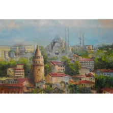 Galeri Atmaca Galata'nın Işığında Istanbul Silüeti