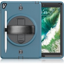 Evimdeyokyok Apple Ipad 5 Air 9.7 Kılıf Strap-C Otterbox Tablet Kapak - Mavi