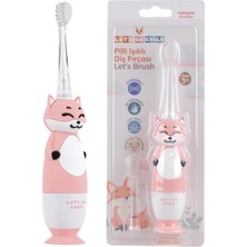 Toyfest Sevimli Tilki Pilli Işıklı Diş Fırçası Pembe