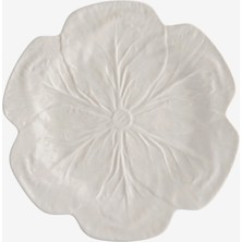 Bordallo Pinheiro Cabbage Beyaz Seramik Yemek Tabağı 26,5 cm