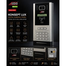 Audio Bus Plus Konsept Lux Proxy Dijital Kameralı Panel Master Kartlı Şifreli Apartman Diafon Dış Kapı Paneli (003477)