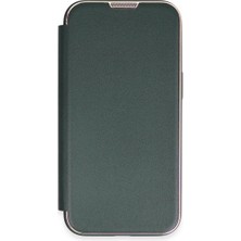 Evimdeyokyok Apple Iphone 13 Pro Max Kılıf Dolpin Kapaklı - Koyu Yeşil
