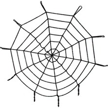 Evimdeyokyok Halloween Cadılar Bayramı Örümcek Ağ Dekor Siyah 1.5 Metre