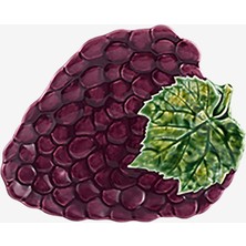 Bordallo Pinheiro Grapes Mor Seramik Servis Tabağı 23 cm