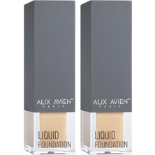 Koruyucu SPF35 Nemlendirici Etkili Kremsi Likit Fondöten - Foundation 311 Deep 2 Paketi