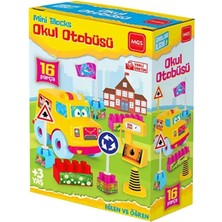 Colezium Okul Otobüsü Seti 16 Parça - URT-10-3597 - 1 Adet