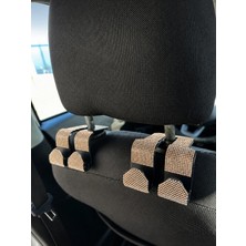 Işıltı Design Araç Içi Koltuk Arkası Askılık Açık Altın Taşlı Organizer Askılık