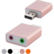 Evimdeyokyok USB Harici Ses Kartı 7.1 - Gümüş HDX5272