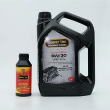 Powerten 5W30 Motor Yağı 5 Litre + Motor Yağ Katkısı