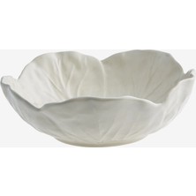 Bordallo Pinheiro Cabbage Beyaz Seramik Salata Kasesi 15 cm