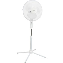 Evimdeyokyok Ecowind Ev Tipi Metal Vantilatör 16 Inç 45W 1100 Rpm 3 Kademeli Beyaz FAN10