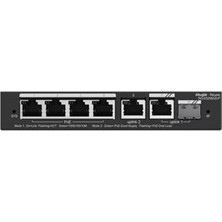 Ruijie Ruıjıe Reyee RG-ES206GS-P 4 Port Gıgabıt + 2xgb RJ45/1XSFP Combo Uplınk Cloud Yönetilebilir 54W Poe