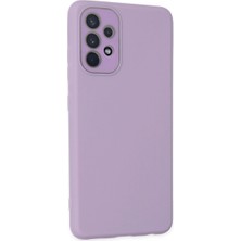 Evimdeyokyok Samsung Galaxy A33 5g Kılıf Lansman Glass Kapak - Lila
