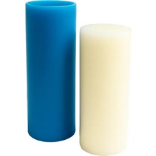 Alze Kimya Hobi Büyük Kalın Baton Mum Silikon Kalıbı 8cm x 15.2cm