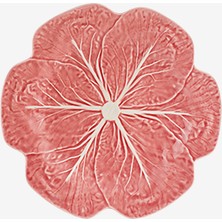 Bordallo Pinheiro Cabbage Pembe Seramik Yemek Tabağı 26,5 cm