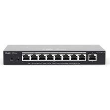 Ruijie Ruıjıe Reyee RG-ES209GC-P 8 Port Gıgabıt + 1 Port Gıgabıt RJ45 Uplınk Cloud Yönetilebilir 120W Poe S