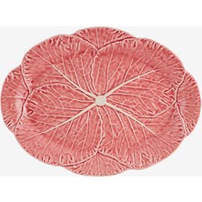 Bordallo Pinheiro Cabbage Pembe Seramik Servis Tabağı 43 cm