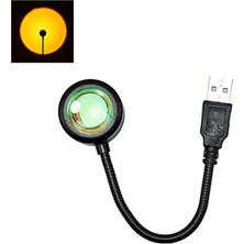 Evimdeyokyok Taşınabilir USB Sunset Lamba: Ev ve Araba Için Ambiyans Işığı