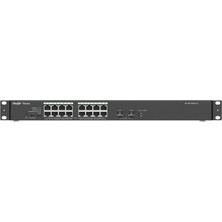 Ruijie Ruıjıe Reyee RG-ES118GS-P-L 16 Port Gıgabıt + 2 Port 1gb Sfp 247W Poe Rackmount Swıtch