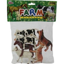 Colezium Sh-Vardem 6 Parça 5 Inch  Çiftlik, Dinozor,vahşi Orman ve Deniz Hayvanları Hayvan Seti