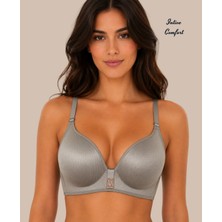 Intive Lingerie Intive Comfort Taşlı V Aksesuarlı Parlak Kumaşlı C Cup Lazer Kesim Ithal Sütyen-Geniş Renk Seçenkli