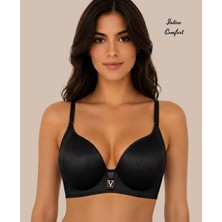 Intive Lingerie Intive Comfort Taşlı V Aksesuarlı Parlak Kumaşlı C Cup Lazer Kesim Ithal Sütyen-Geniş Renk Seçenkli
