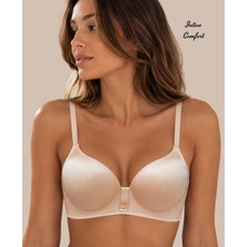 Intive Lingerie Intive Comfort Taşlı V Aksesuarlı Parlak Kumaşlı C Cup Lazer Kesim Ithal Sütyen-Geniş Renk Seçenkli