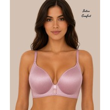 Intive Lingerie Intive Comfort Taşlı V Aksesuarlı Parlak Kumaşlı C Cup Lazer Kesim Ithal Sütyen-Geniş Renk Seçenkli