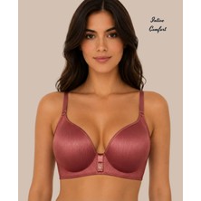 Intive Lingerie Intive Comfort Taşlı V Aksesuarlı Parlak Kumaşlı C Cup Lazer Kesim Ithal Sütyen-Geniş Renk Seçenkli