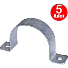 Alet Çantam No:10 Çiftli Sac Kablo Kroşe 50MM Demir Köprü Metal Boru Tutma Bağlama Kelepçesi -5ADET