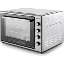Şamdan 70 Lt. Çift Camlı Fanlı ve Lambalı Mini/midi Fırın