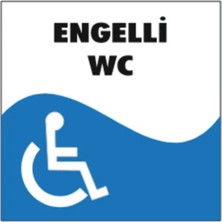 HiperAD Reklam Engelli Wc Yazılı Okul Kapı Isimliği 25 × 9 cm Dekota |sınıf Kapı Yazısı 3mm Dekota Ortaokul