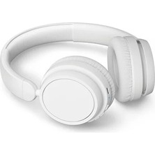 Philips Bluetooth 5.3 Mikrofonlu Kulak Üstü Kulaklık 65 Saat Pil 40 mm Güçlü Bas Sürücü Hafif Gövde Günlük Ofis Kullanımı Beyaz TAH5209WT