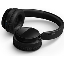 Philips Bluetooth 5.3 Mikrofonlu Kulak Üstü Kulaklık 65 Saat Pil 40 mm Güçlü Bas Sürücü Hafif Gövde Günlük Ofis Kullanımı Siyah TAH5209BK