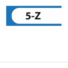 HiperAD Reklam 5-Z Yazılı Okul Kapı Isimliği 25 × 9 cm Dekota |sınıf Kapı Yazısı 3mm Dekota Ortaokul