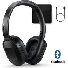 Philips Aktif Gürültü Önleme Anc Bluetooth 5.2 Kulak Üstü Kulaklık 30 Saat Pil Ince Katlanabilir Çoklu Bağlantı Mikrofonlu Siyah TAH6506BK