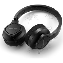 Philips Bluetooth Spor Kulak Üstü Kulaklık 35 Saat Pil Ter Dayanımlı 40 mm Sürücü Nefes Alabilir Yastık Mikrofonlu Siyah TAA4216BK
