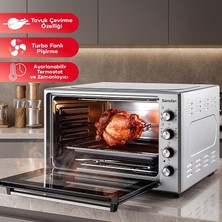 Şamdan 70 Lt. Tavuk Çevirme Özellikli Turbo Mini/midi Fırın