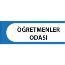 HiperAD Reklam Öğretmenler Odası Yazılı Okul Kapı Isimliği 25 × 9 cm Dekota |sınıf Kapı Yazısı 3mm Dekota Ortaokul