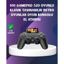 500 Dahili Oyunlu Taşınabilir Retro El Konsolu-2.4 Inç Renkli Ekranlı
