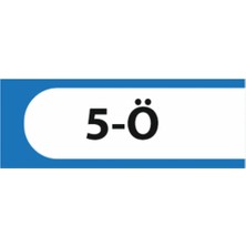 HiperAD Reklam 5-Ö Yazılı Okul Kapı Isimliği 25 × 9 cm Dekota |sınıf Kapı Yazısı 3mm Dekota Ortaokul