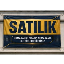 HiperAD Reklam Sahibinden Satılık Yazılı Branda 70 cm x 100 cm Ilan Afişi Pankart Yüksek Kalite Baskı 4 Köşe Kuşgözü