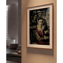 Clovendi Kadın Portresi Sanat Baskısı, Sessiz Otorite, Klasik Zamansız Duvar Sanatı