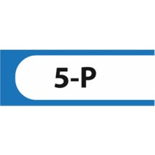 HiperAD Reklam 5-P Yazılı Okul Kapı Isimliği 25 × 9 cm Dekota |sınıf Kapı Yazısı 3mm Dekota Ortaokul
