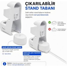 Data Store Perlin Diş Fırçası Tutucu, Elektrikli Diş Fırçası Tutucu, Şarj Istasyonu Için, Duvar Diş Fırçası Tutucu, Kendinden Yapışkanlı, Delmeden Diş Fırçası Tutucu, Beyaz, Fırça Başlığı, Tutucu, Banyo
