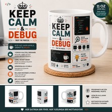 Tişört Kodu Porselen Kupa – "keep Calm & Debug"