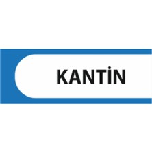 HiperAD Reklam Kantin Yazılı Okul Kapı Isimliği 25 × 9 cm Dekota |sınıf Kapı Yazısı 3mm Dekota Ortaokul