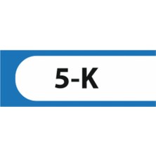 HiperAD Reklam 5-K Yazılı Okul Kapı Isimliği 25 × 9 cm Dekota |sınıf Kapı Yazısı 3mm Dekota Ortaokul