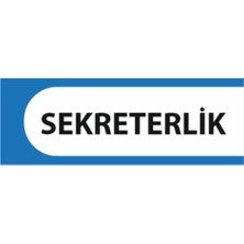 HiperAD Reklam Sekreterlik Yazılı Okul Kapı Isimliği 25 × 9 cm Dekota |sınıf Kapı Yazısı 3mm Dekota Ortaokul