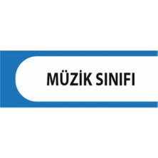 HiperAD Reklam Müzik Sınıfı Yazılı Okul Kapı Isimliği 25 × 9 cm Dekota |sınıf Kapı Yazısı 3mm Dekota Ortaokul